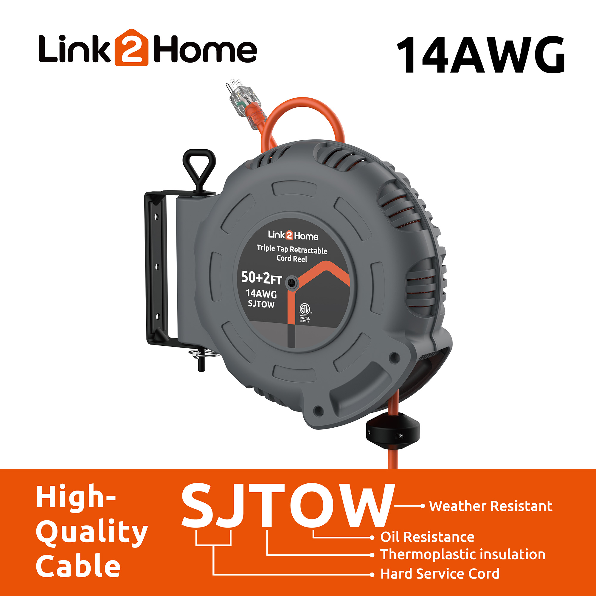 Link2Home - Cord Storage 3 ft. Extension