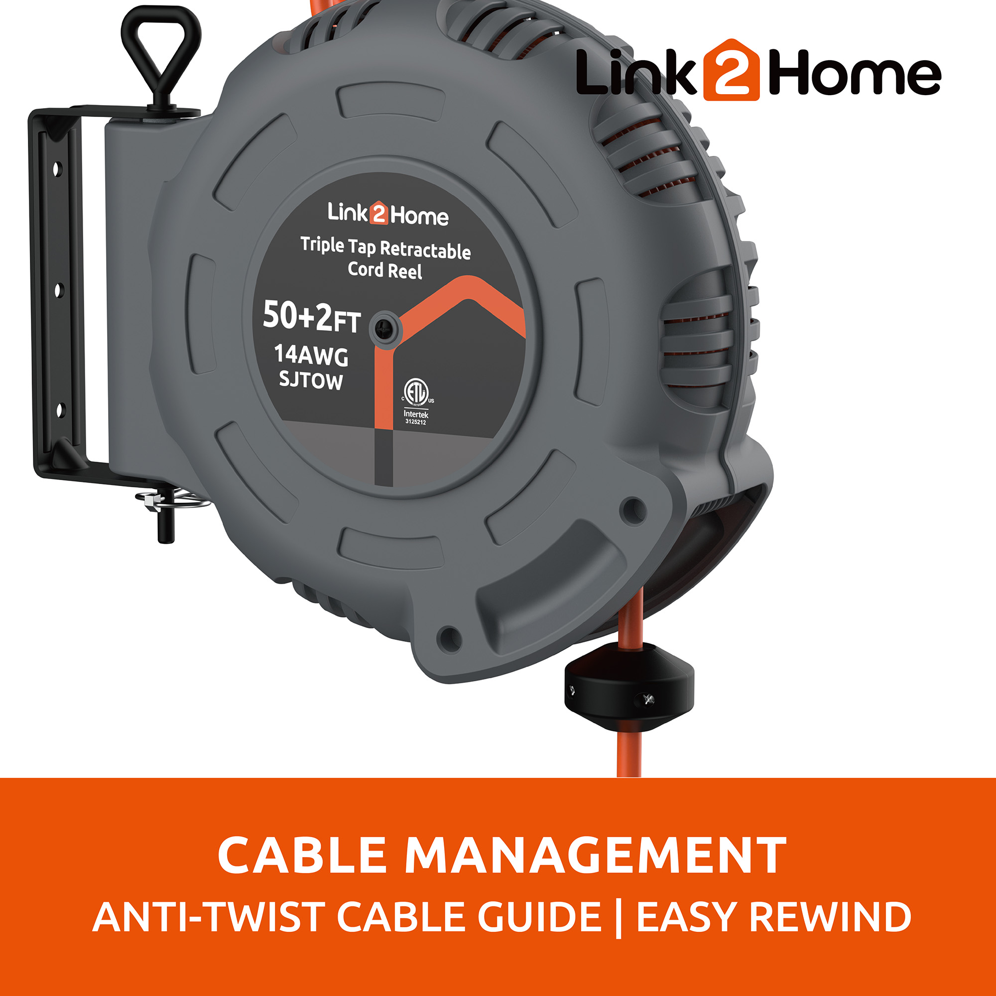 Link2Home - Cord Storage 3 ft. Extension