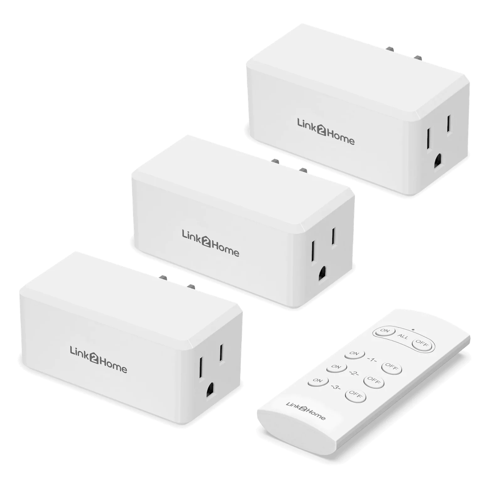 Link2Home - Wireless Remote Control for 3 Outlets Light Switch