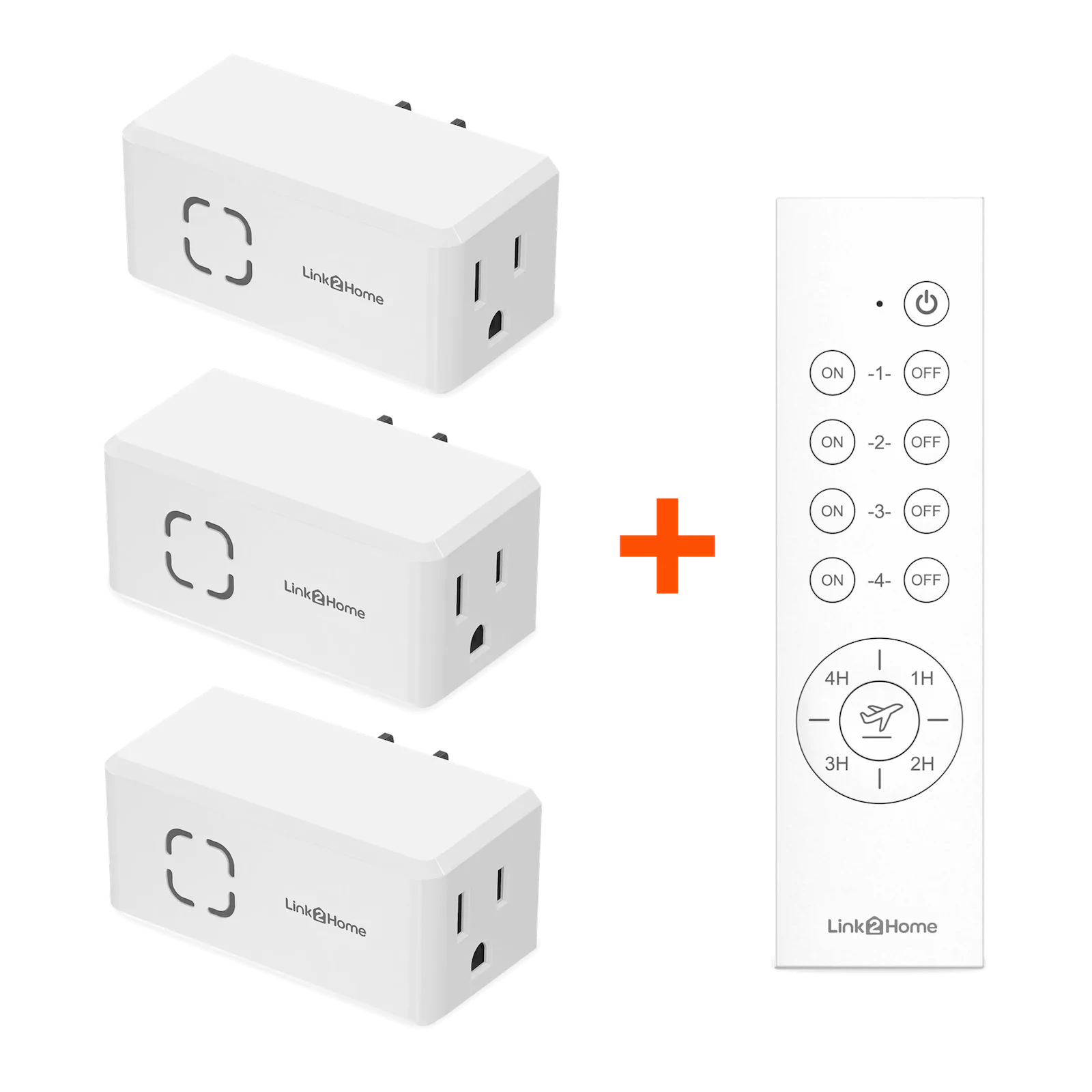 Link2Home - Wireless Remote Control Outlet Light Switch with Countdown Timer