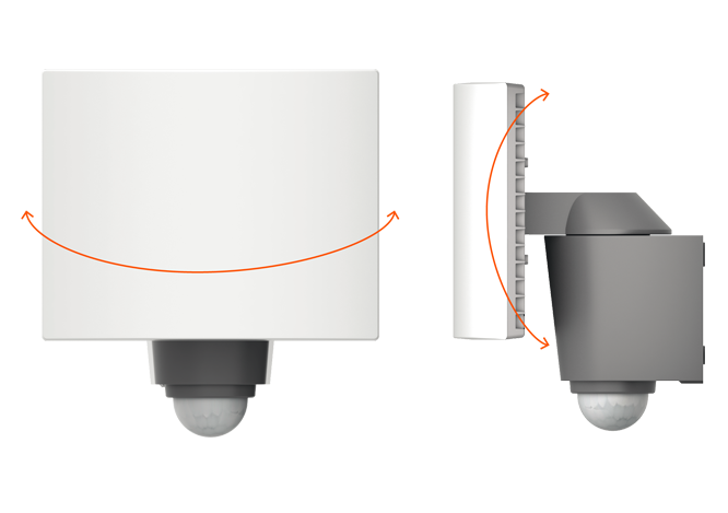 Projecteur connecté avec détecteur de mouvements